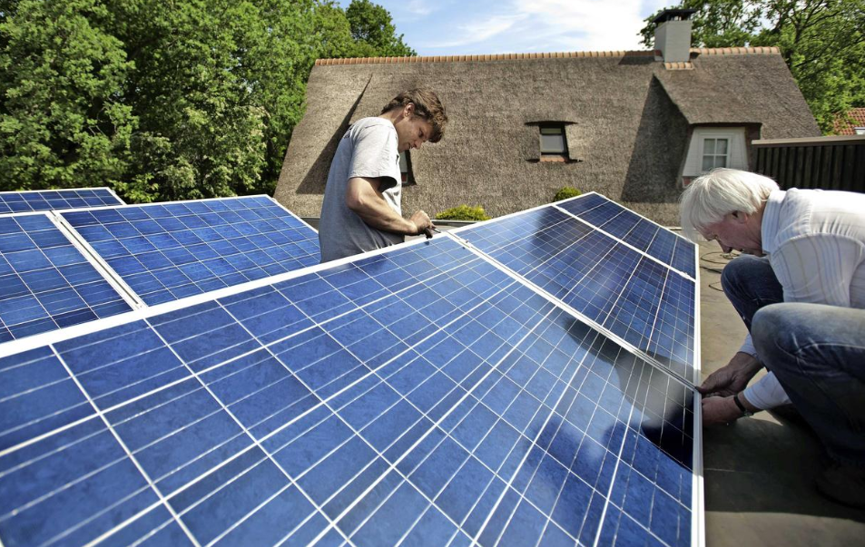 Zonnedimmer in Telegraaf